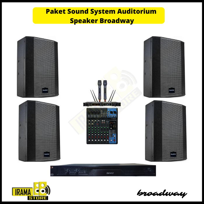  Paket Sound System Gereja Speaker Broadway - 4 Speaker